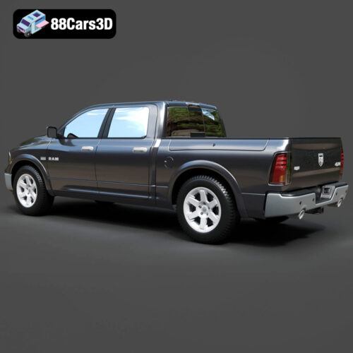 Dodge Ram 1500 Laramie Crew Cab 3D Model