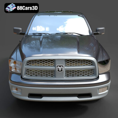 Dodge Ram 1500 Laramie Crew Cab 3D Model