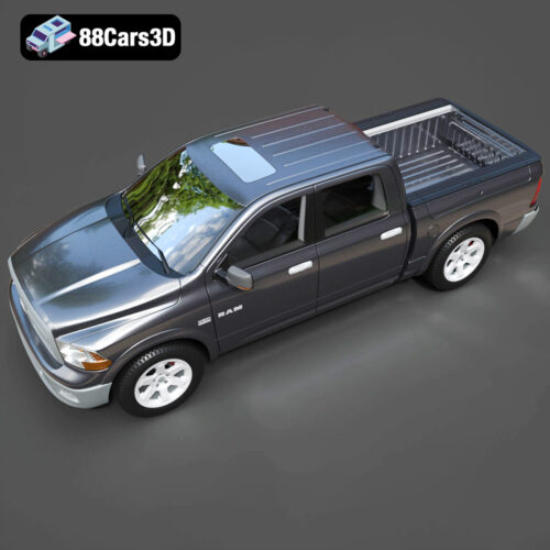 Dodge Ram 1500 Laramie Crew Cab 3D Model