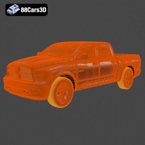 Dodge Ram 1500 Laramie Crew Cab 3D Model