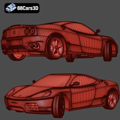 Ferrari_360_Modena 3d Model