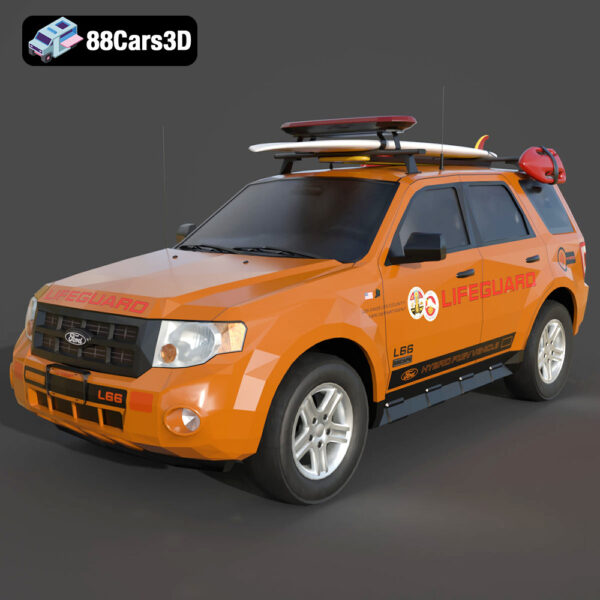 Ford Escape Hybrid Lifeguard 3D Model