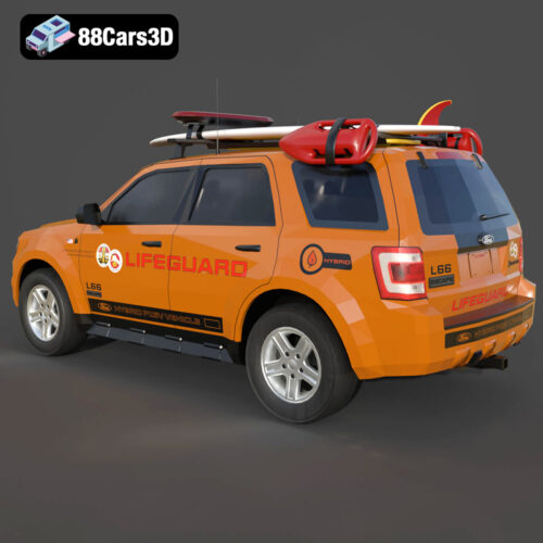 Ford Escape Hybrid Lifeguard 3D Model