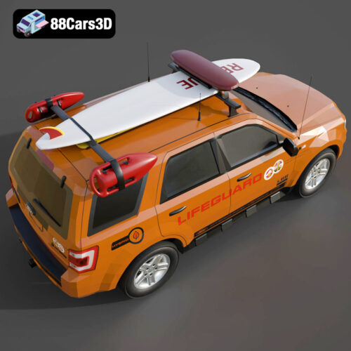 Ford Escape Hybrid Lifeguard 3D Model