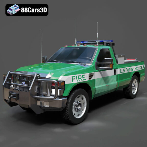 Ford F 250 US Forest Service 3D Model