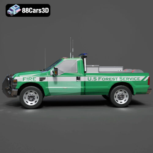 Ford F 250 US Forest Service 3D Model
