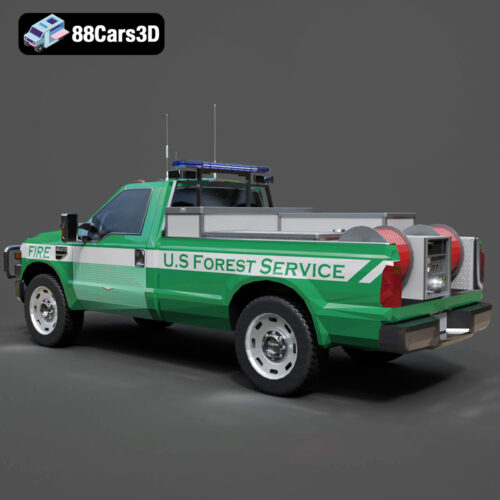 Ford F 250 US Forest Service 3D Model