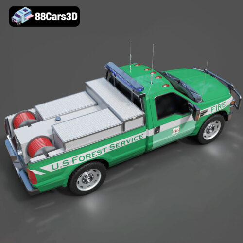 Ford F 250 US Forest Service 3D Model