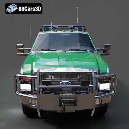 Ford F 250 US Forest Service 3D Model