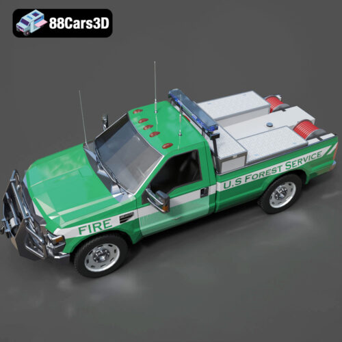 Ford F 250 US Forest Service 3D Model