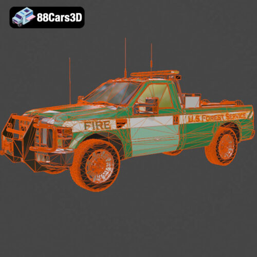 Ford F 250 US Forest Service 3D Model