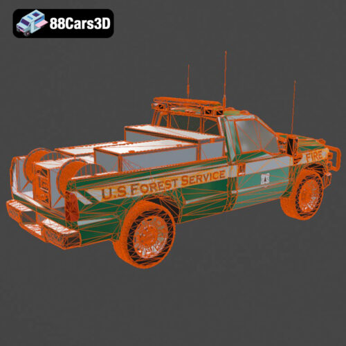 Ford F 250 US Forest Service 3D Model