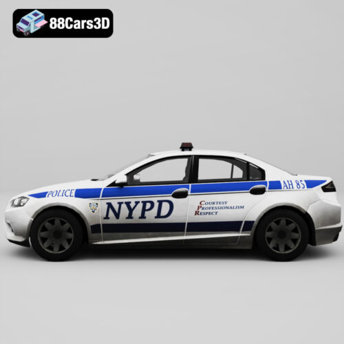 Ford Mondeo New York Police 3D Model