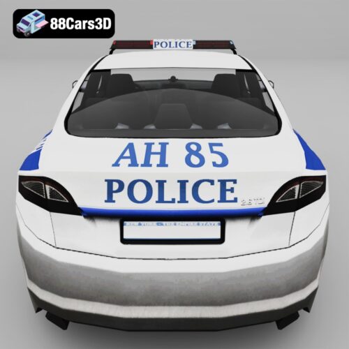 Ford Mondeo New York Police 3D Model