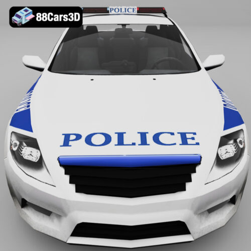 Ford Mondeo New York Police 3D Model