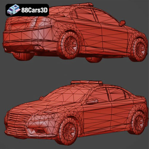 Ford Mondeo New York Police 3D Model