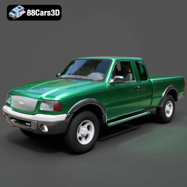 Ford Ranger SuperCab 3D Model