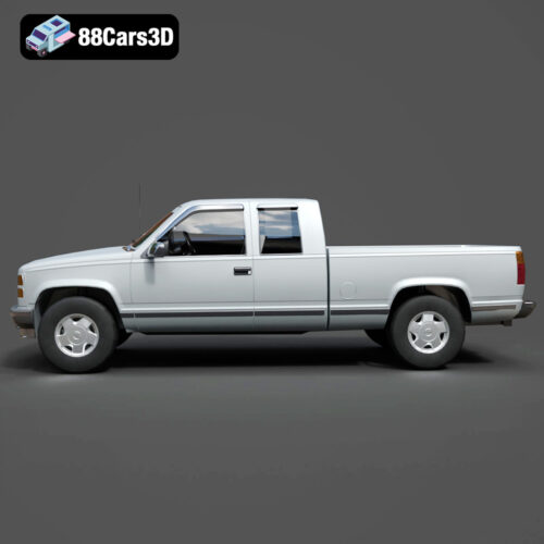 GMC Sierra Extended Cab 3D Model