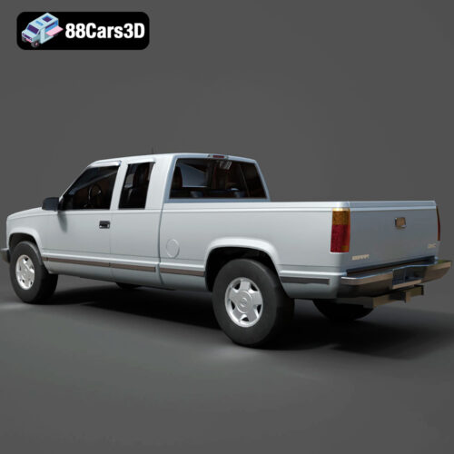 GMC Sierra Extended Cab 3D Model