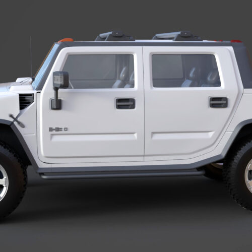 Hummer H2 SUT 2011 3D Model