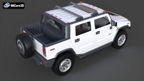 Hummer H2 SUT 2011 3D Model