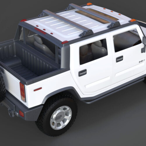 Hummer H2 SUT 2011 3D Model