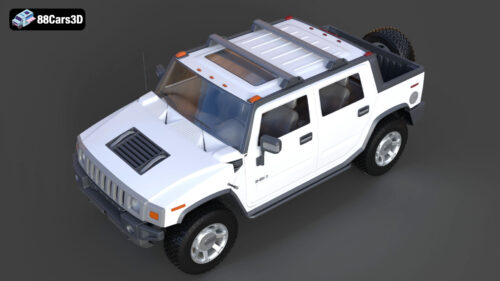Hummer H2 SUT 2011 3D Model