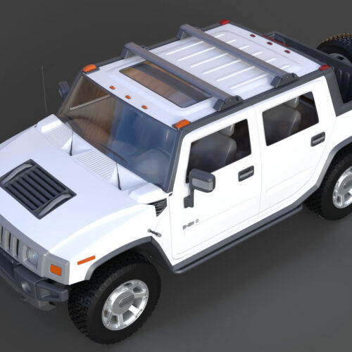 Hummer H2 SUT 2011 3D Model