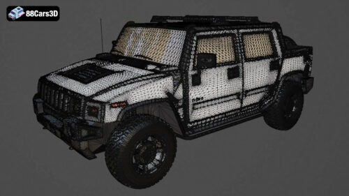 Hummer H2 SUT 2011 3D Model