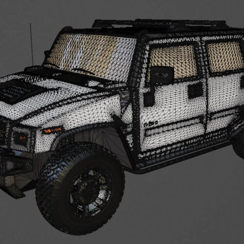 Hummer H2 SUT 2011 3D Model
