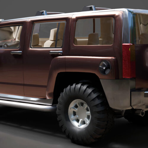 Hummer H3 3D Model