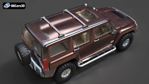 Hummer H3 3D Model