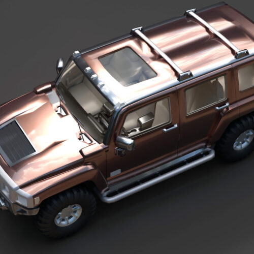 Hummer H3 3D Model
