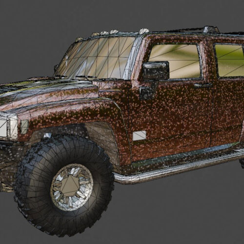 Hummer H3 3D Model