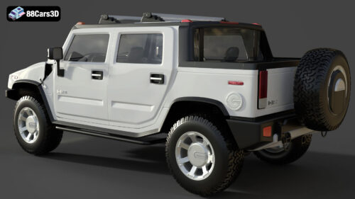 Hummer H2 SUT 2011 3D Model