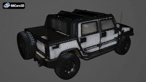 Hummer H2 SUT 2011 3D Model
