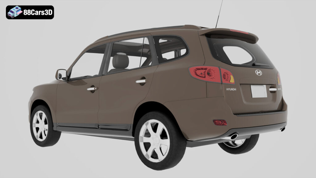 Hyundai Santa Fe 3D Model - 88Cars3D Download 3D Car Models in Multiple ...