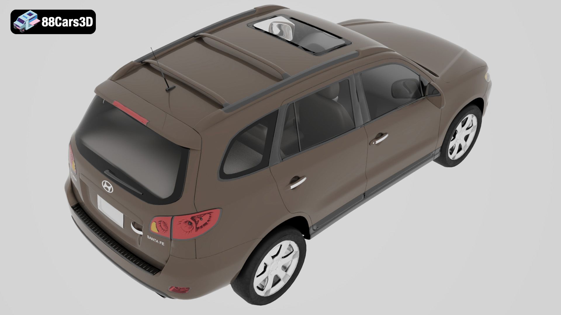 Hyundai Santa Fe 3D Model - 88Cars3D Download 3D Car Models in Multiple ...