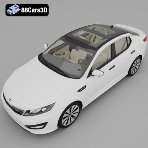 Kia_Optima_HQinterior_2011-004 Kia Optima HQ Interior 2011 3D Model