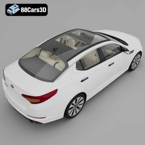 Kia_Optima_HQinterior_2011-005 Kia Optima HQ Interior 2011 3D Model