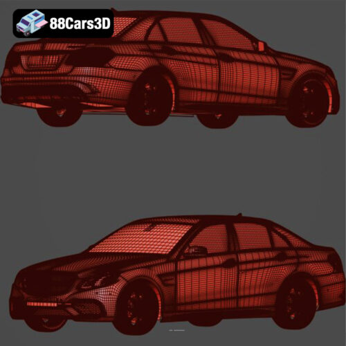 Mercedes E Class W212 Restyling 3D Model