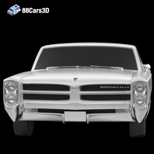 Pontiac_Bonneville_2door_1966-006 Pontiac Bonneville Hardtop 2 Door 1966 3D Model