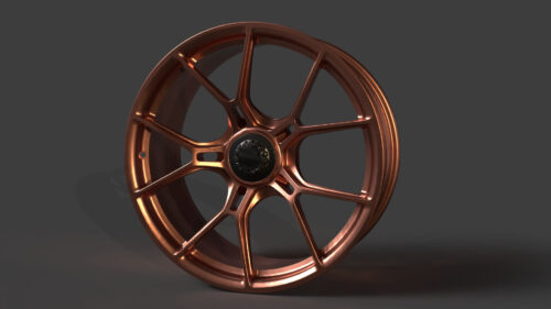 Rim 5-4 Rim Multi Spoke Pattern 3D Model