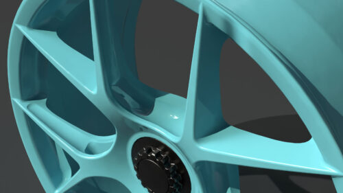 Rim Five Spoke Star Pattern Wheel 3D Model