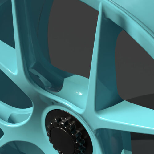 Rim Five Spoke Star Pattern Wheel 3D Model