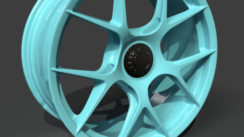 Rim Five Spoke Star Pattern Wheel 3D Model