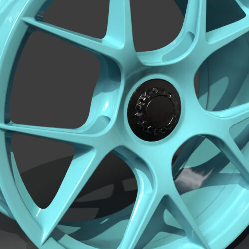 Rim Five Spoke Star Pattern Wheel 3D Model