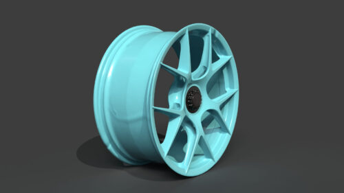 Rim Five Spoke Star Pattern Wheel 3D Model