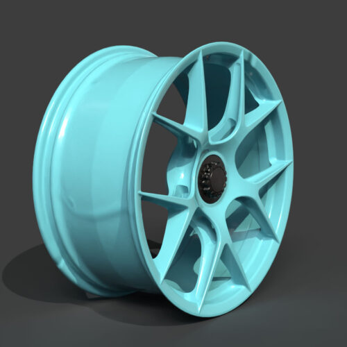 Rim Five Spoke Star Pattern Wheel 3D Model
