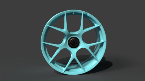 Rim Five Spoke Star Pattern Wheel 3D Model